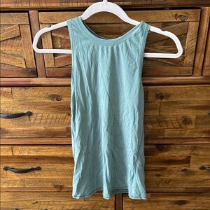 Lululemon Athletica tie back cotton Seafoam Green Tank Top